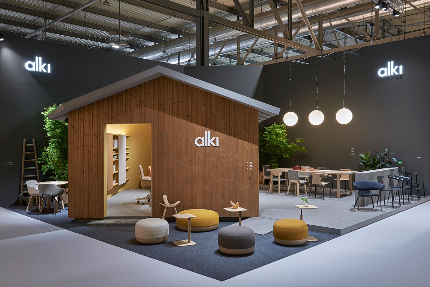 Stand design for Alki during the Milan Furniture Fair, by Iratzoki & Lizaso
